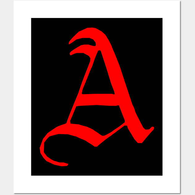 The Scarlet Letter Wall Art by Scar